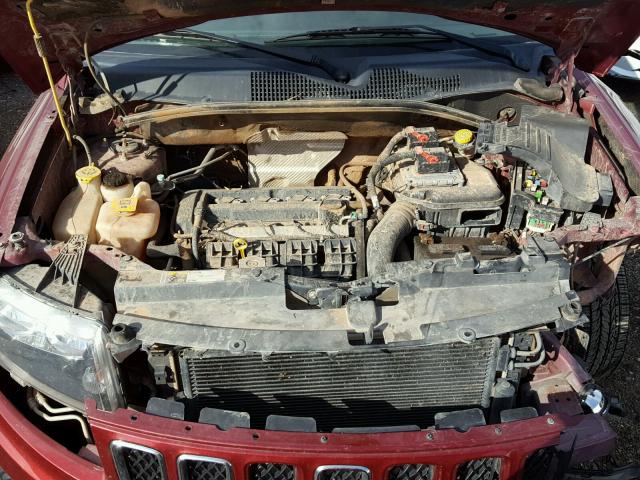1C4NJCBA8ED545373 - 2014 JEEP COMPASS SP MAROON photo 7