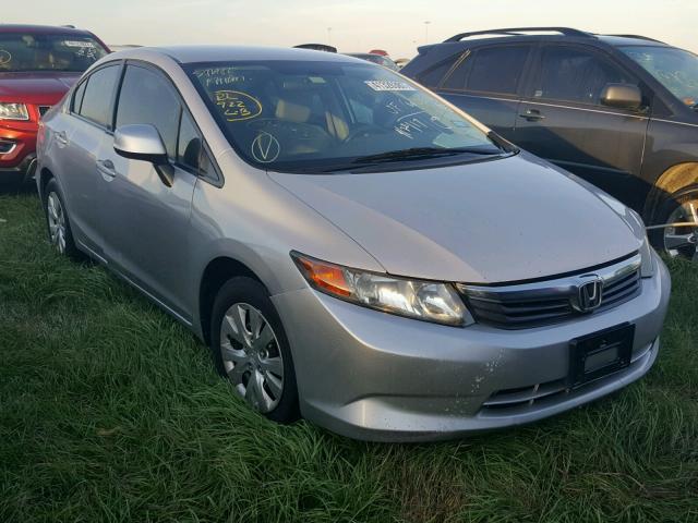 19XFB2F5XCE028189 - 2012 HONDA CIVIC SILVER photo 1