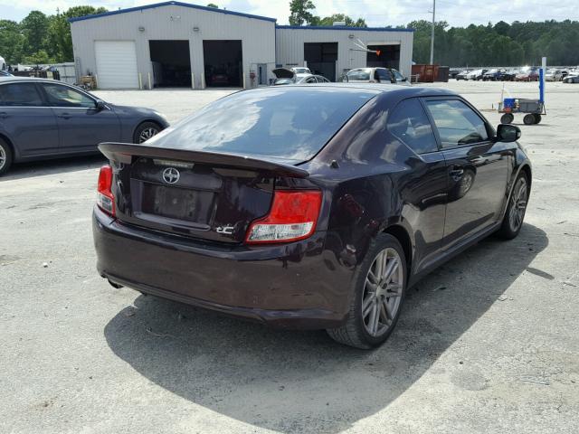 JTKJF5C74D3049157 - 2013 TOYOTA SCION TC 紫色 照片 4