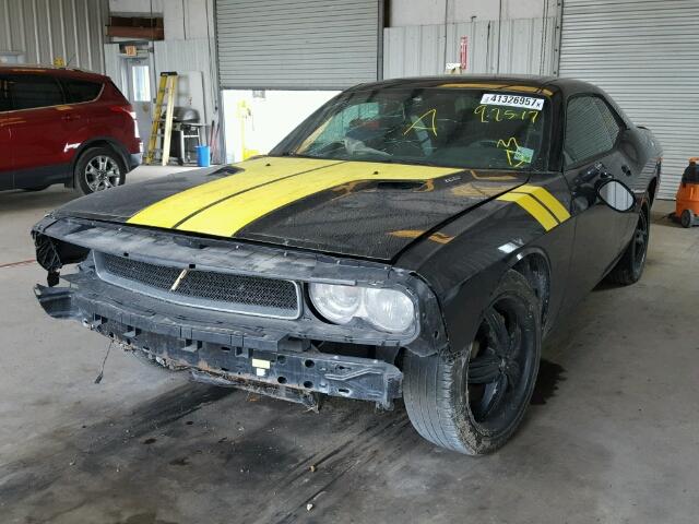 2B3CJ5DT2BH599754 - 2011 DODGE CHALLENGER BLACK photo 2