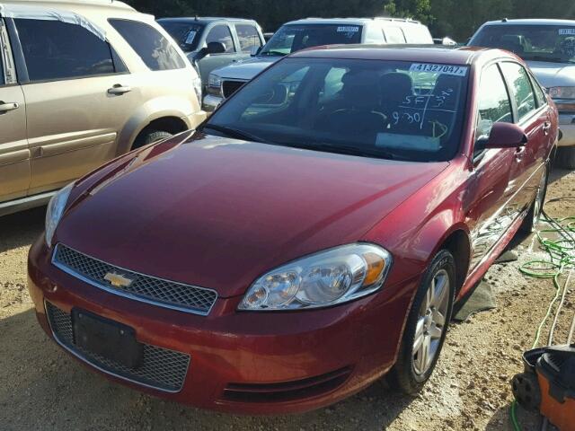 2G1WG5E35D1176678 - 2013 CHEVROLET IMPALA BURGUNDY photo 2