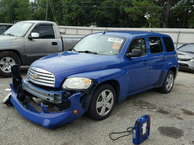 3GNDA13D28S607208 - 2008 CHEVROLET HHR LS BLUE photo 2