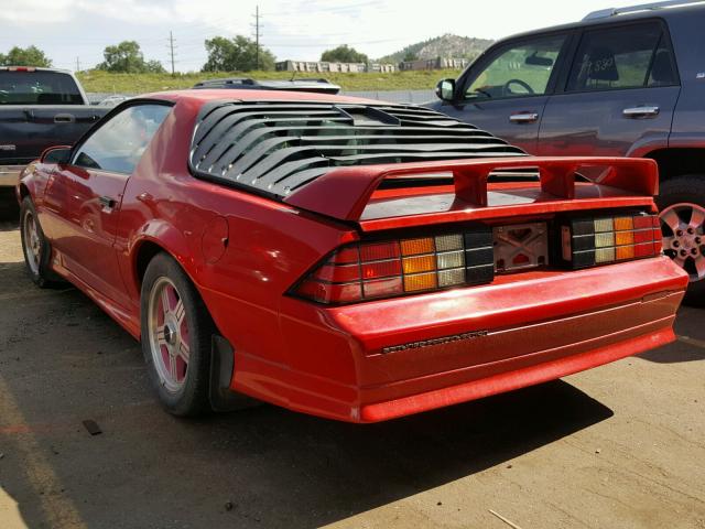 1G1FP2383ML165573 - 1991 CHEVROLET CAMARO Z28 RED photo 3