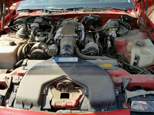 1G1FP2383ML165573 - 1991 CHEVROLET CAMARO Z28 RED photo 7