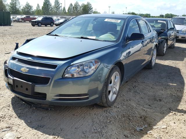 1G1ZG57B89F259779 - 2009 CHEVROLET MALIBU LS GREEN photo 2