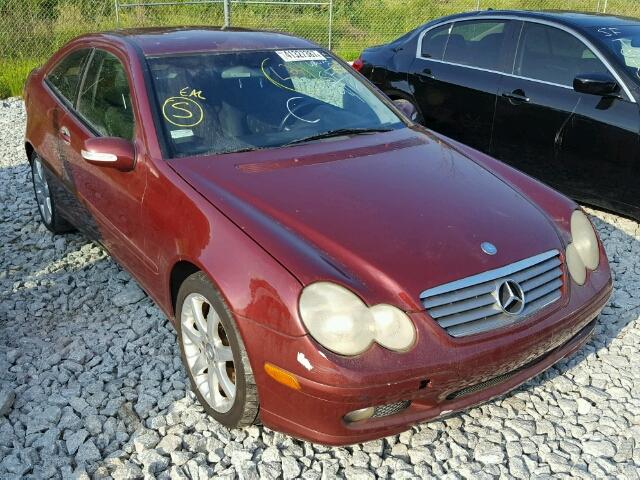 WDBRN40J43A496426 - 2003 MERCEDES-BENZ C 230K SPO BURGUNDY photo 1