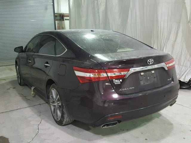 4T1BK1EB8FU147649 - 2015 TOYOTA AVALON XLE PURPLE photo 3