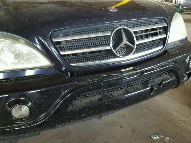 4JGAB75E63A401087 - 2003 MERCEDES-BENZ ML 500 BLUE photo 9