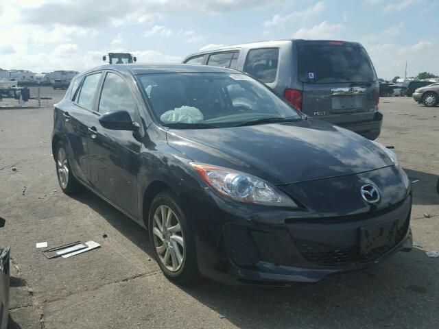 JM1BL1L72C1596936 - 2012 MAZDA 3 BLACK photo 1