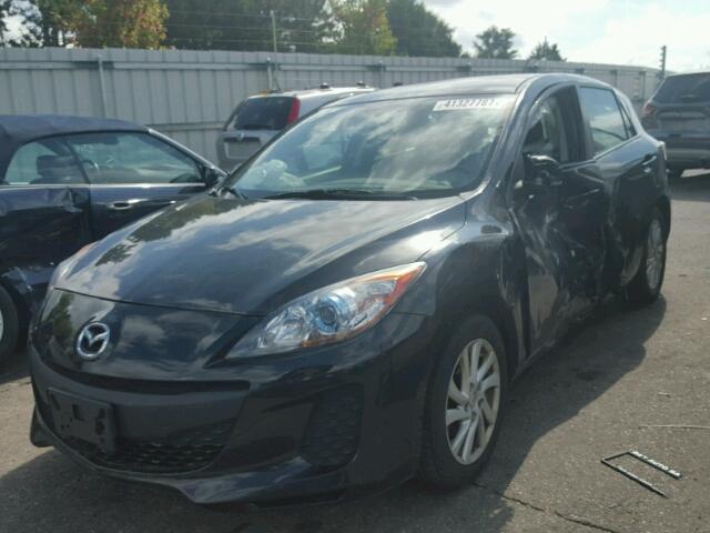 JM1BL1L72C1596936 - 2012 MAZDA 3 BLACK photo 2