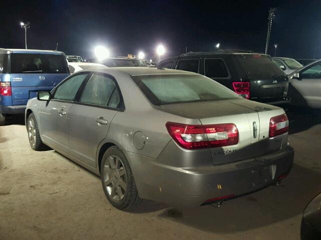 3LNHM26T97R609288 - 2007 LINCOLN MKZ SILVER photo 3