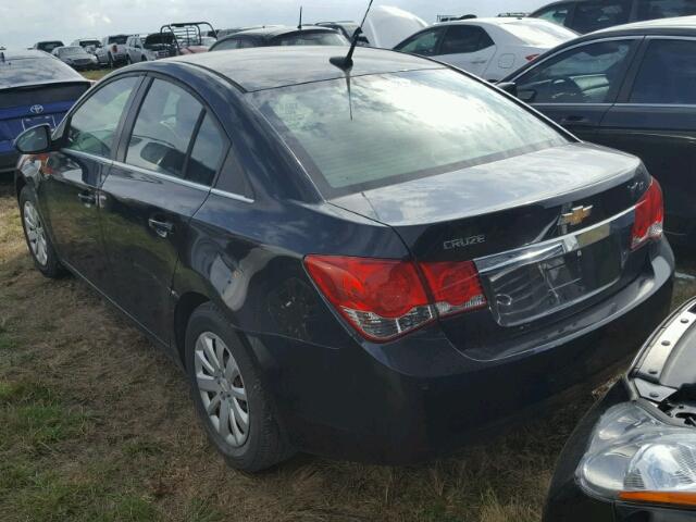 1G1PF5S98B7123036 - 2011 CHEVROLET CRUZE LT GRAY photo 3