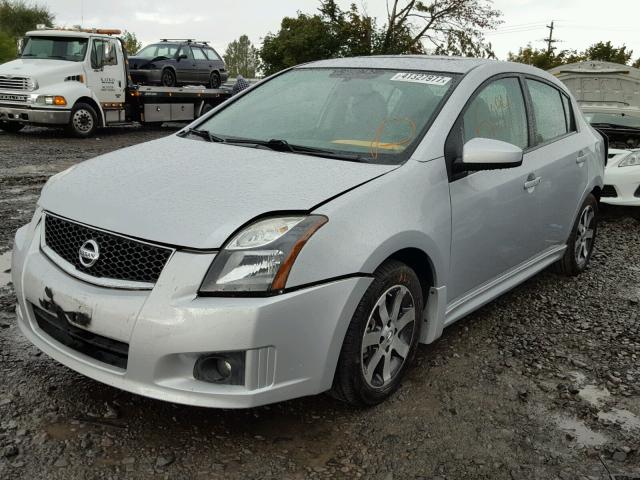 3N1AB6AP0CL769153 - 2012 NISSAN SENTRA 2.0 SILVER photo 2