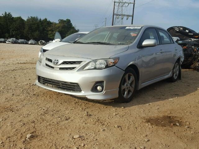 2T1BU4EE4BC716899 - 2011 TOYOTA COROLLA BA SILVER photo 2