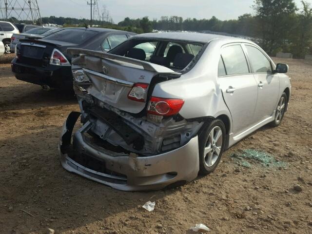 2T1BU4EE4BC716899 - 2011 TOYOTA COROLLA BA SILVER photo 4