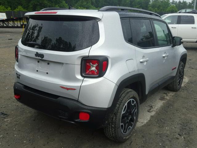 ZACCJBCT0FPB57122 - 2015 JEEP RENEGADE T SILVER photo 4