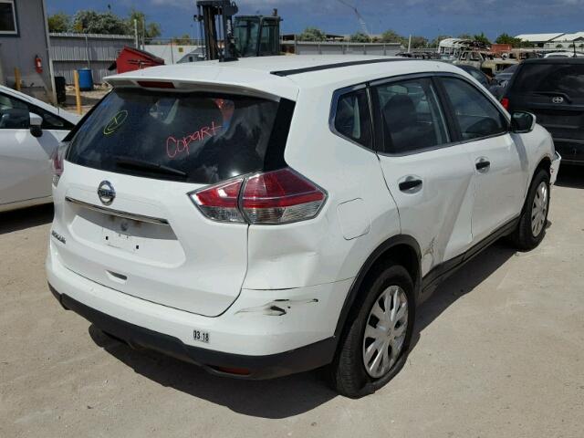 5N1AT2MT1GC798220 - 2016 NISSAN ROGUE S/SL WHITE photo 4