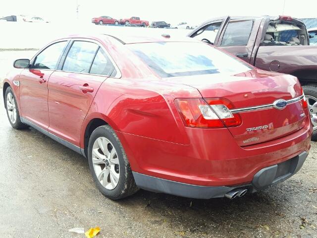 1FAHP2EW6AG159787 - 2010 FORD TAURUS RED photo 3