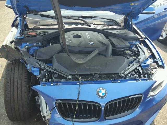 WBA2K9C56HV646718 - 2017 BMW 230I BLUE photo 7