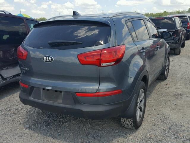 KNDPB3AC0E7609445 - 2014 KIA SPORTAGE B GRAY photo 4