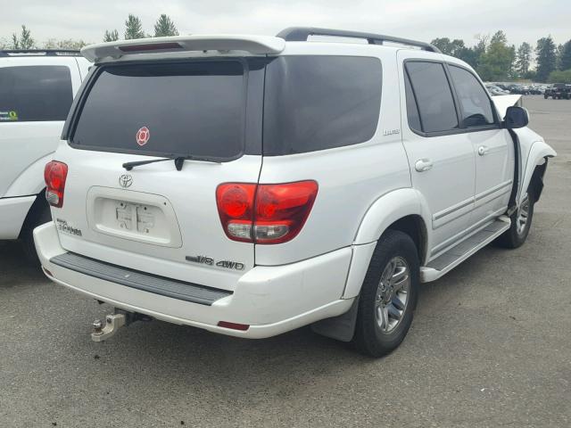 5TDBT48A46S261559 - 2006 TOYOTA SEQUOIA WHITE photo 4