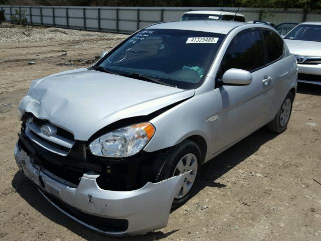 KMHCM3AC2AU161547 - 2010 HYUNDAI ACCENT BLU SILVER photo 2