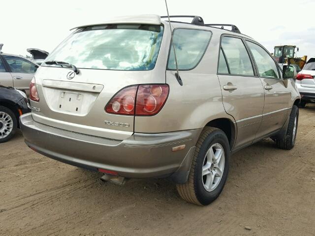 JT6HF10U8X0072205 - 1999 LEXUS RX GOLD photo 4