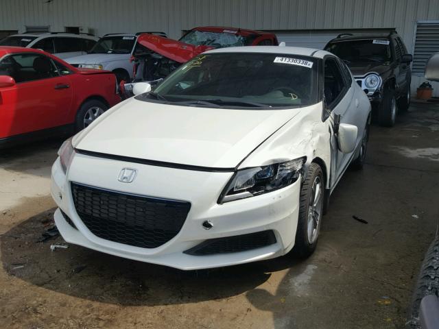 JHMZF1D46DS000201 - 2013 HONDA CR-Z WHITE photo 2