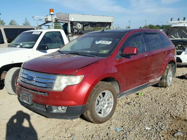 2FMDK39C37BA72289 - 2007 FORD EDGE SEL P BURGUNDY photo 2