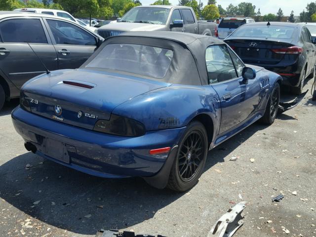 WBACN33471LK45499 - 2001 BMW Z3 2.5 BLUE photo 4