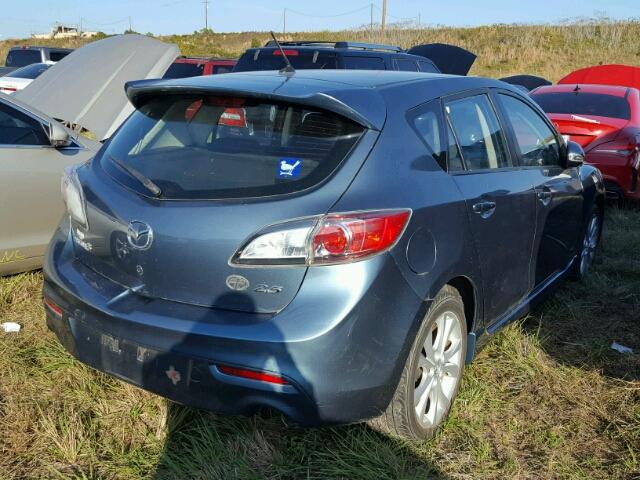 JM1BL1H51A1162883 - 2010 MAZDA 3 S BLUE photo 4