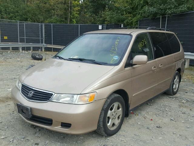 2HKRL1868YH620817 - 2000 HONDA ODYSSEY EX GOLD photo 2