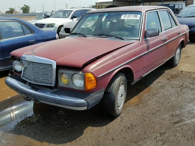 WDBAB30A2BB238303 - 1981 MERCEDES-BENZ 300 D RED photo 2