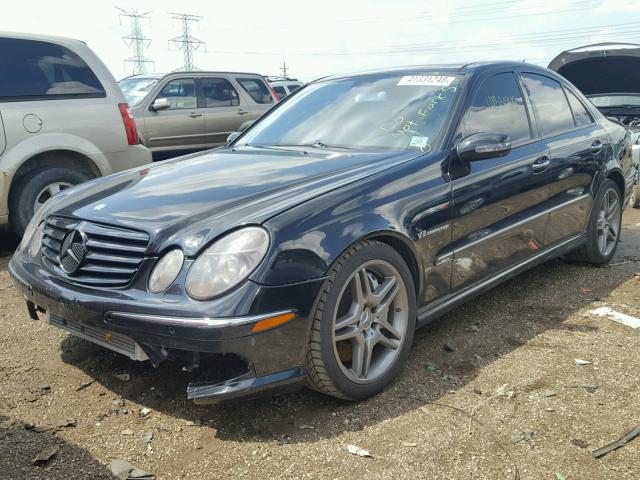 WDBUF76J24A401444 - 2004 MERCEDES-BENZ E 55 AMG BLACK photo 2