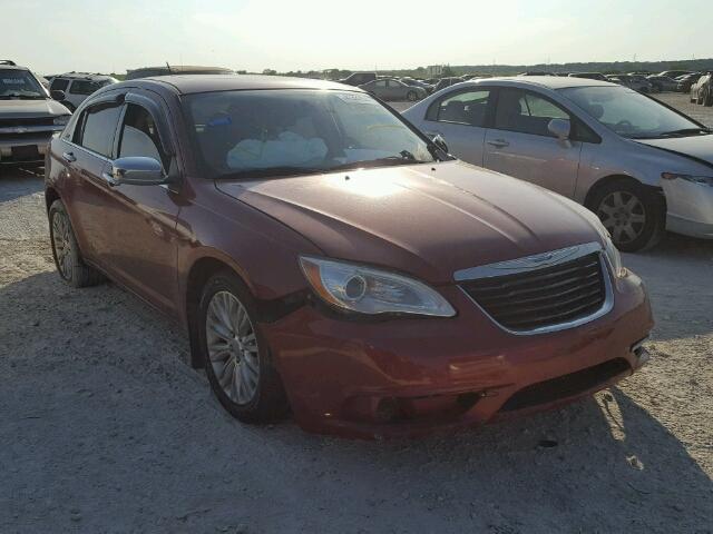 1C3BC2FG4BN575695 - 2011 CHRYSLER 200 LIMITE RED photo 1