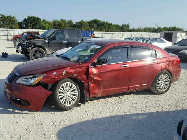 1C3BC2FG4BN575695 - 2011 CHRYSLER 200 LIMITE RED photo 9