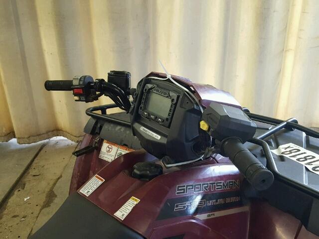 4XASEF576HA630654 - 2017 POLARIS SPORTSMAN 栗色 照片 5