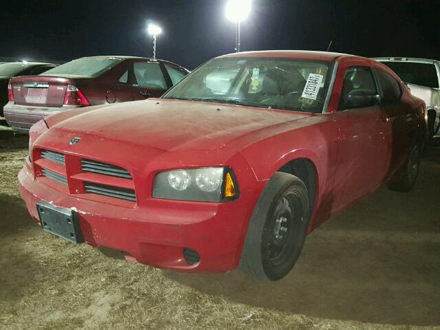 2B3KA43G38H197261 - 2008 DODGE CHARGER RED photo 2