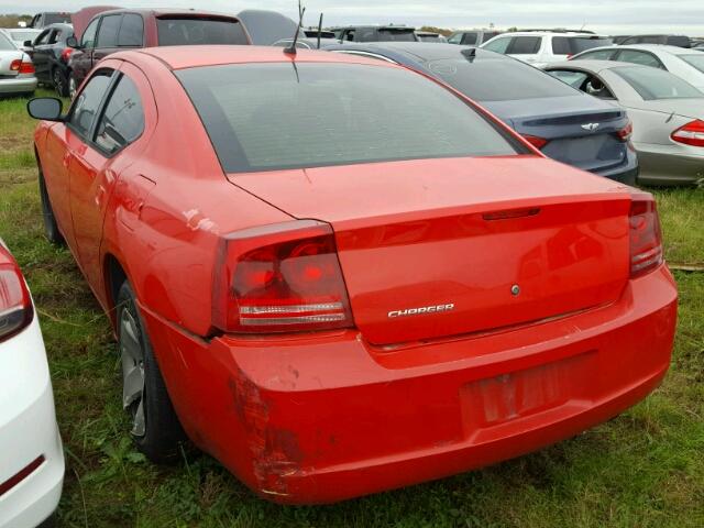 2B3KA43G38H197261 - 2008 DODGE CHARGER RED photo 3