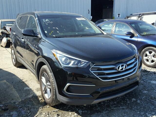 5XYZTDLB0JG541015 - 2018 HYUNDAI SANTA FE S BLACK photo 1