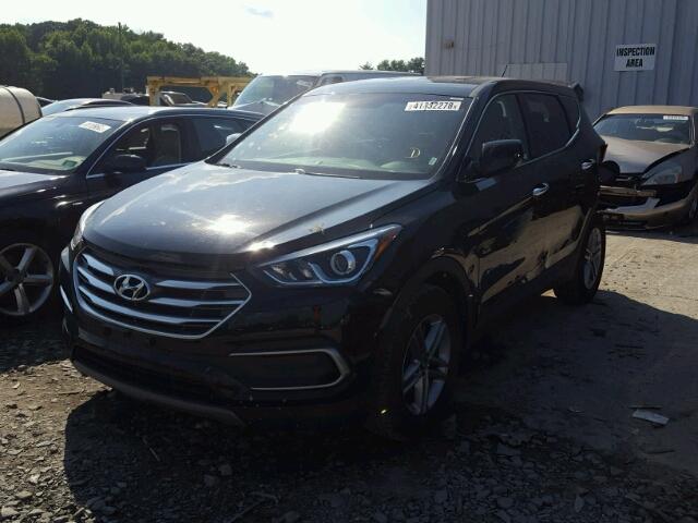 5XYZTDLB0JG541015 - 2018 HYUNDAI SANTA FE S BLACK photo 2