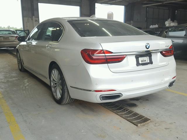 WBA7E2C53JG742319 - 2018 BMW 740 I WHITE photo 3