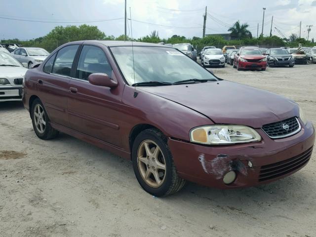 3N1BB51D31L127320 - 2001 NISSAN SENTRA SE RED photo 1