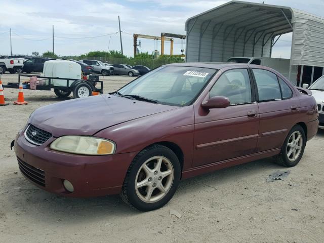 3N1BB51D31L127320 - 2001 NISSAN SENTRA SE RED photo 2