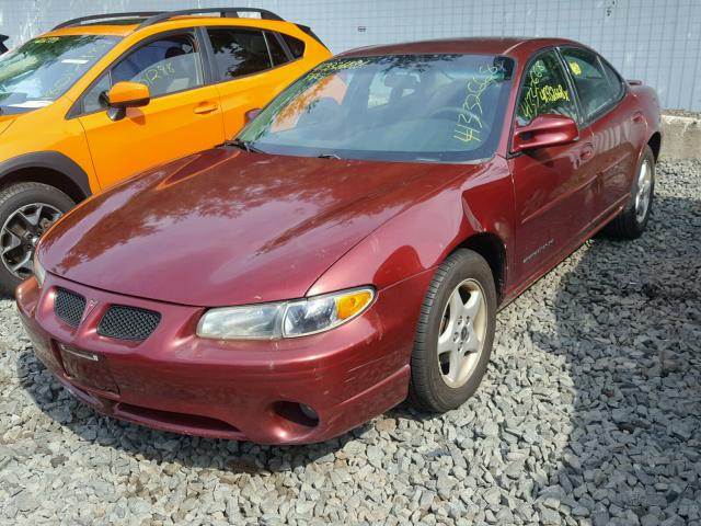 1G2WK52J12F276831 - 2002 PONTIAC GRAND PRIX RED photo 2