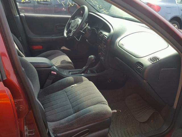 1G2WK52J12F276831 - 2002 PONTIAC GRAND PRIX RED photo 5