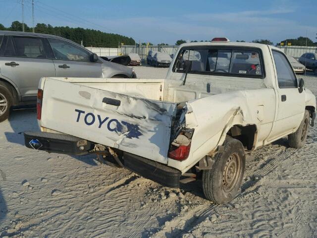 4TARN81A2RZ254893 - 1994 TOYOTA PICKUP WHITE photo 4