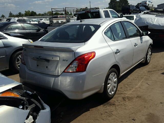 3N1CN7AP1GL910629 - 2016 NISSAN VERSA S GRAY photo 4