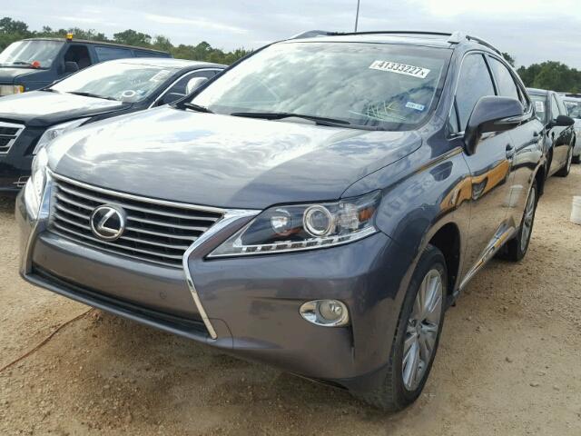 2T2ZK1BA0DC115170 - 2013 LEXUS RX GRAY photo 2