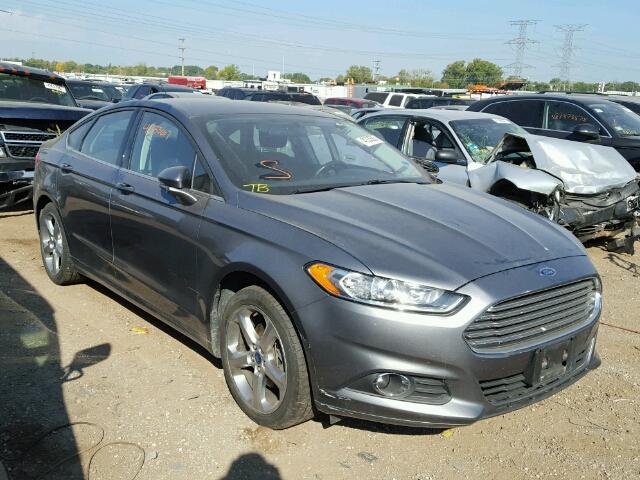 3FA6P0HR6DR111396 - 2013 FORD FUSION GRAY photo 1